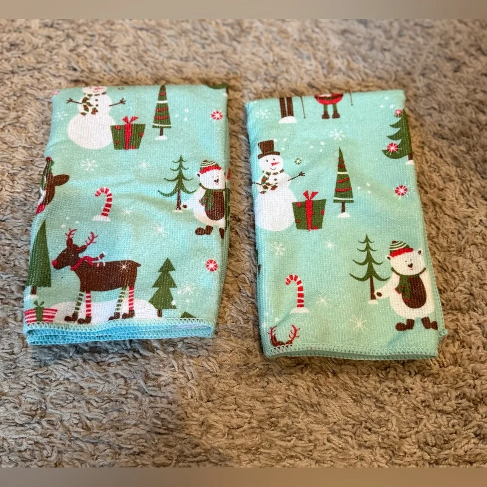 🎄🍂 Festive Holiday Hand Towels Set | 10-Piece Bundle | Kitchen or Bath Decor 🎃❄️